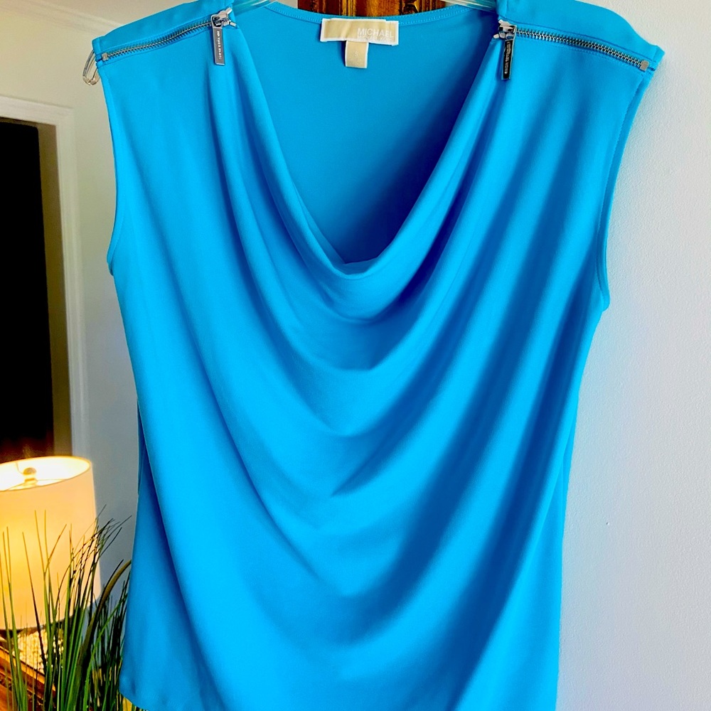 Michael Kors sleeveless tunic with zippers